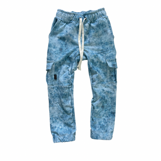 Denim Wash Look Joggers - Cargo or simple