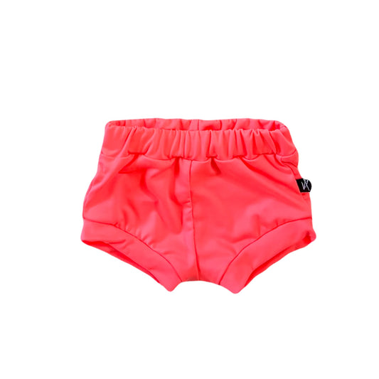 RTS Solid Pocket Shorties - Neon coral