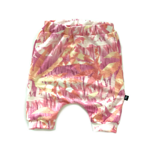 RTS Palm Shorts- Pink Yellow