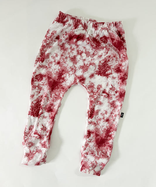 RTS Tie Dye Ribbed Jogger - Pink