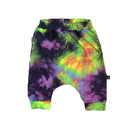 RTS Neon Rainbow Galaxy Tie Dye Shorts